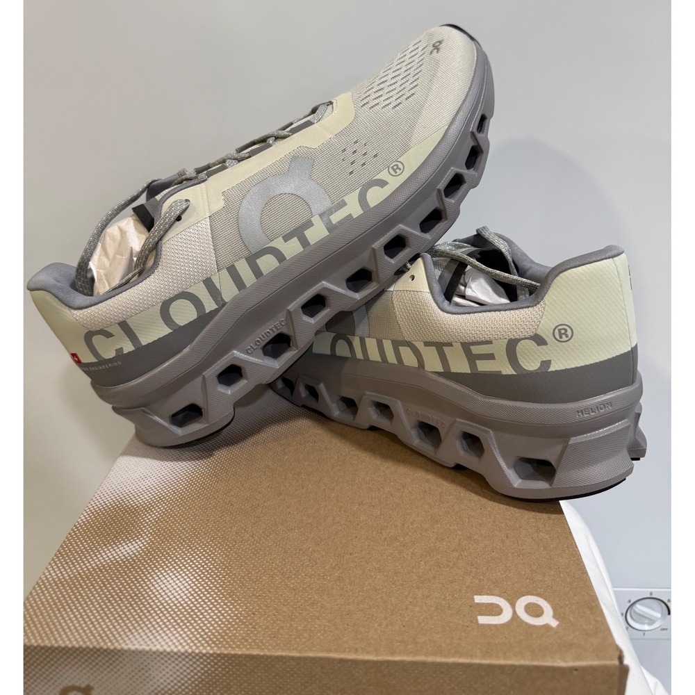 On Cloudmonster Mens Running Shoes Ice Alloy Grey 12.5 61.99025